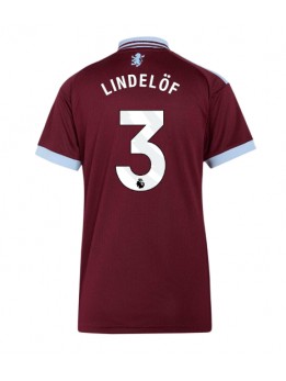 Ženski Nogometna dresi replika Aston Villa Victor Lindelof #3 Domači 2026-27 Kratek rokav Ženski Nogometna dresi replika Aston Villa Victor Lindelof #3 Domači 2026-27 Kratek rokav